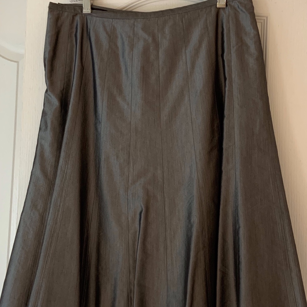 Silk Pleated Skirt